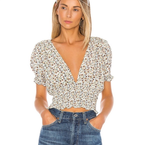 ☀️Faithfull the Brand S
First Light Top in Off White & Chestnut Aurelia - Picture 1 of 3